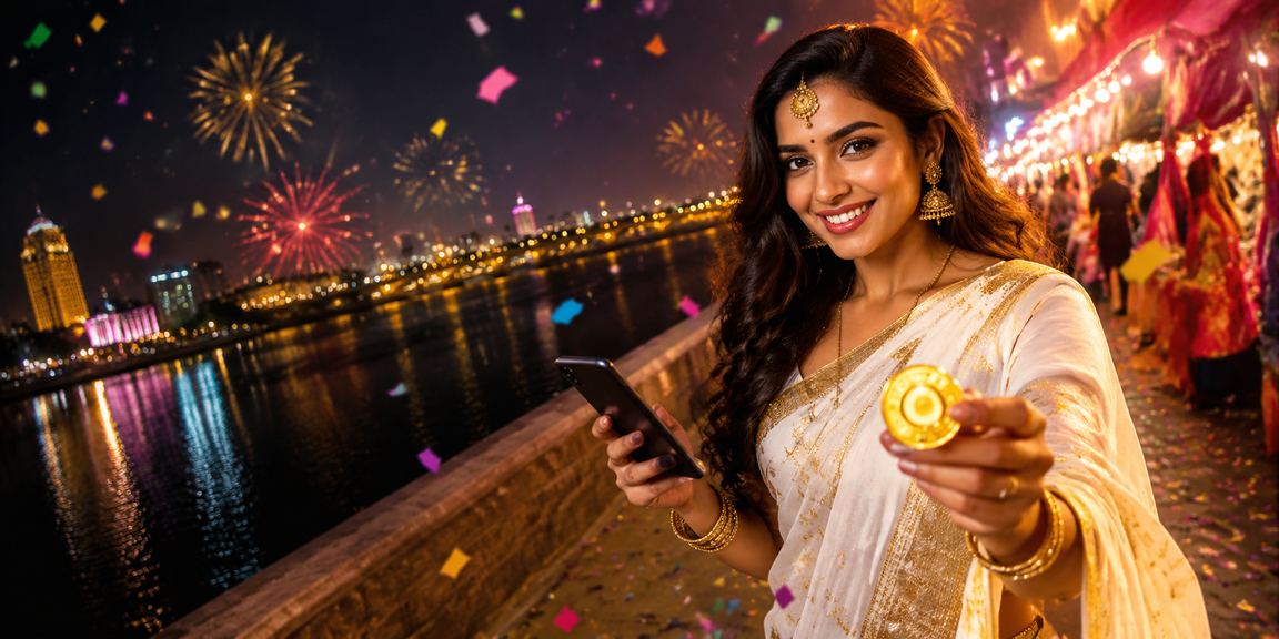 Indian woman making a payment on mobile using UPI app