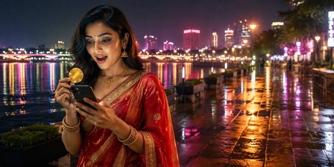 Indian mobile phone user making a UPI payment through Google Pay app